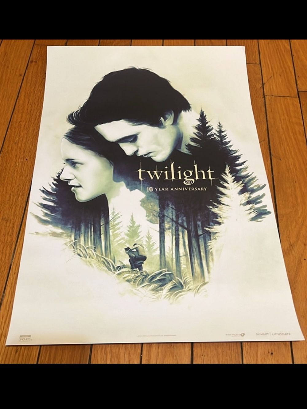 TWILIGHT 10th Anniversary Movie Poster Original Robert Pattinson Stewart 2018